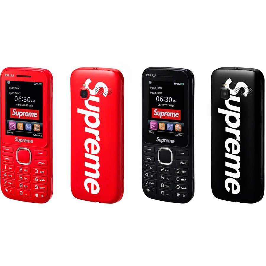 Details on Supreme BLU Burner Phone from fall winter
                                            2019 (Price is $60)
