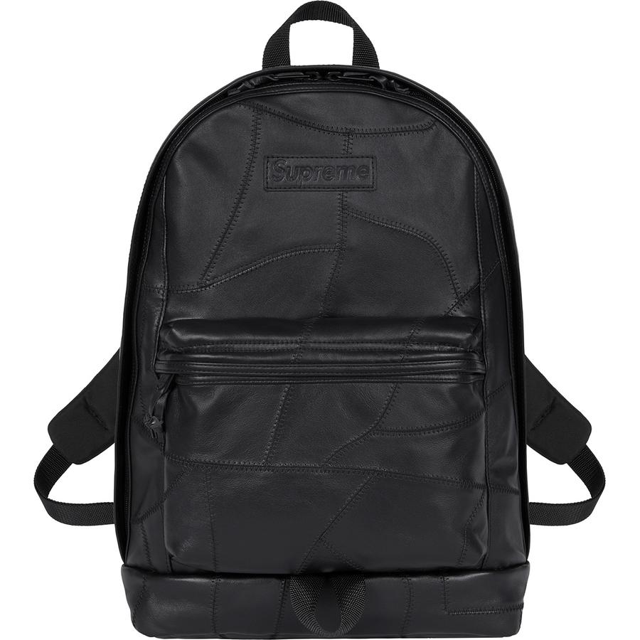 Supreme Patchwork Leather Backpack released during fall winter 19 season