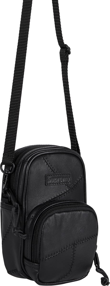 supreme leather shoulder bag