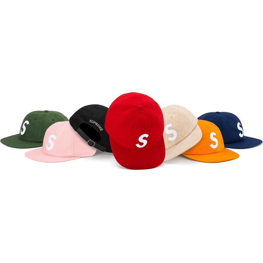 Supreme Wool S Logo 6-Panel released during fall winter 19 season