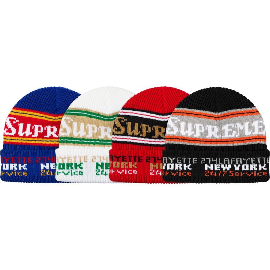 Details on Service Beanie from fall winter
                                            2019 (Price is $36)