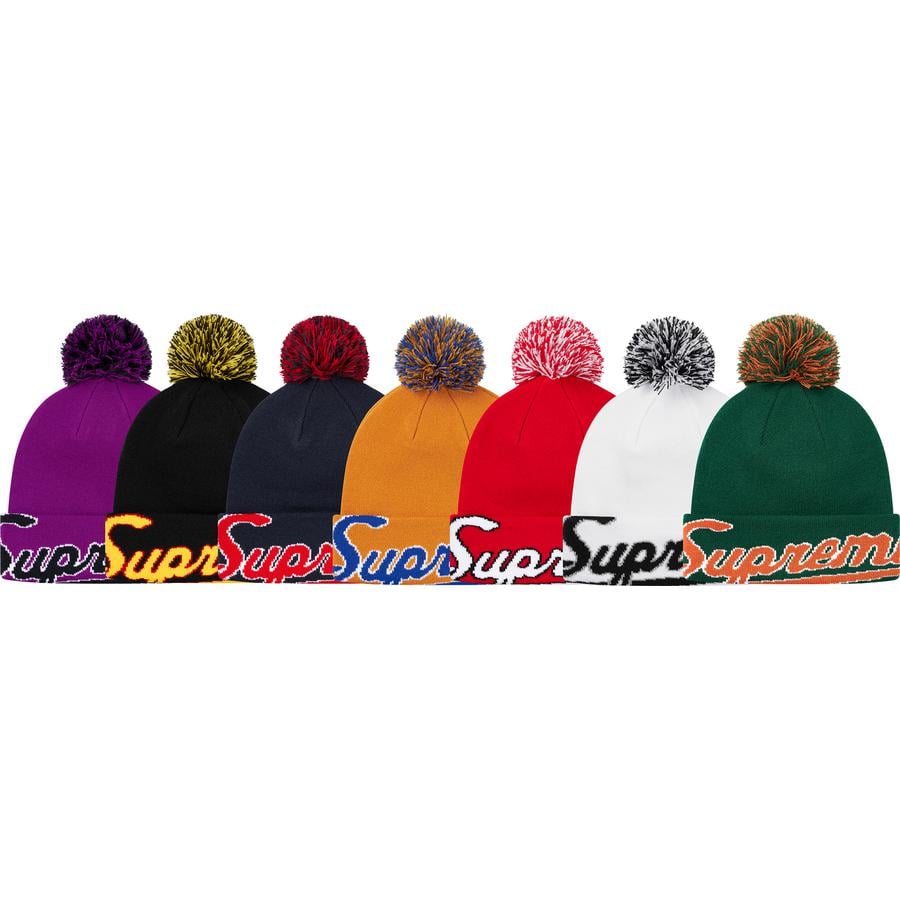 Supreme New Era Script Cuff Beanie for fall winter 19 season