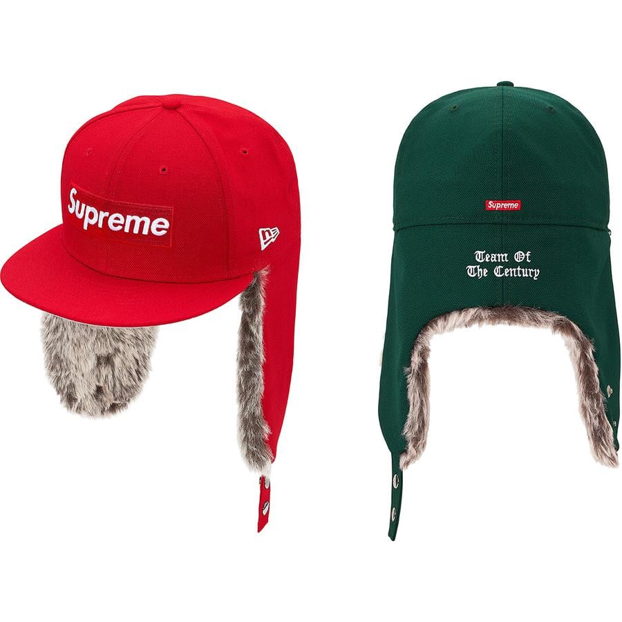 Supreme Earflap New Era released during fall winter 19 season