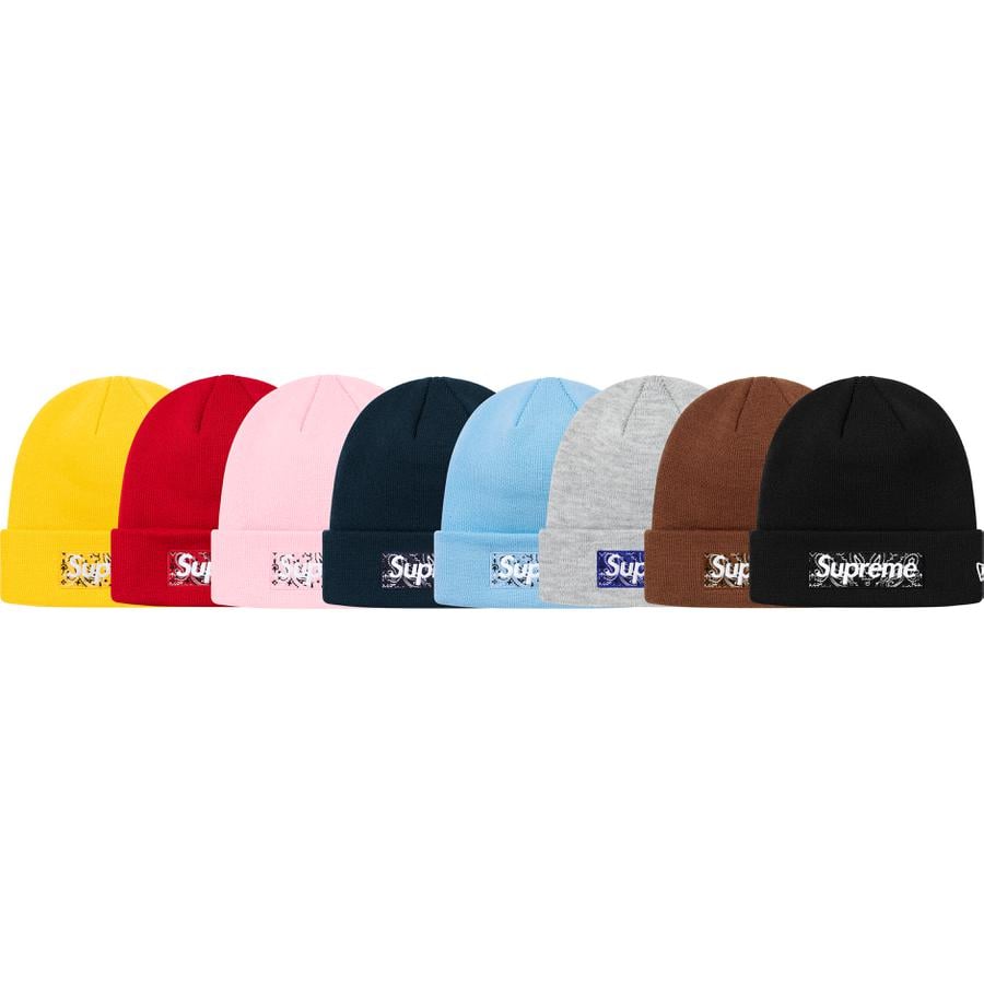 Supreme New Era Box Logo Beanie for fall winter 19 season