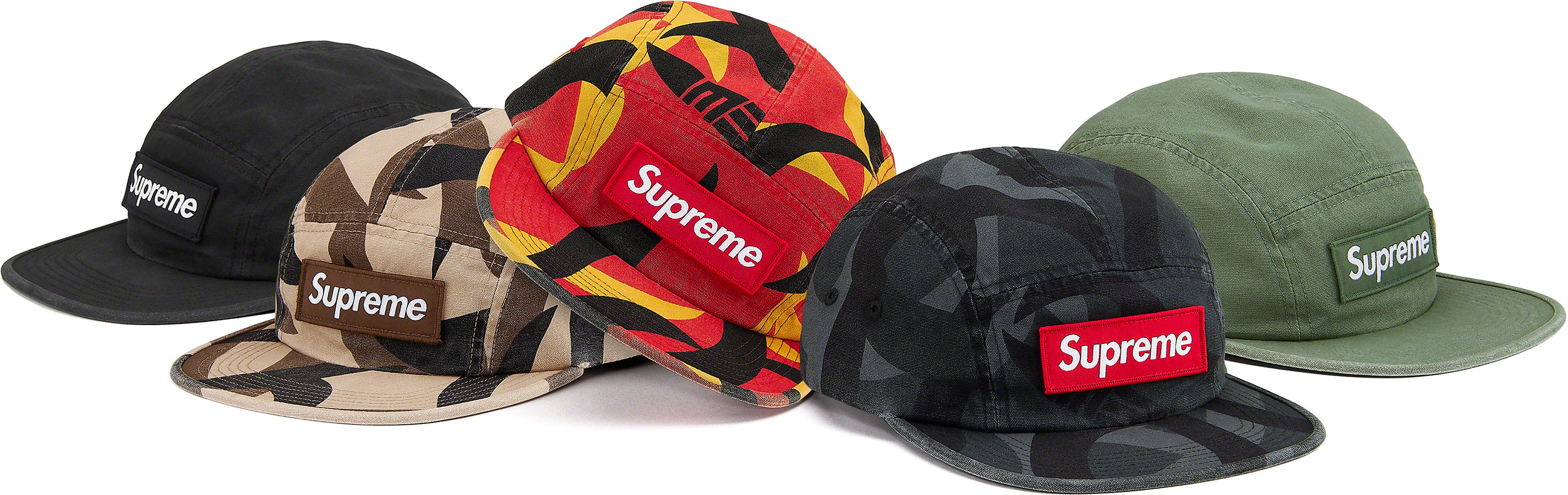 Supreme 19AW Military Camp Cap Red