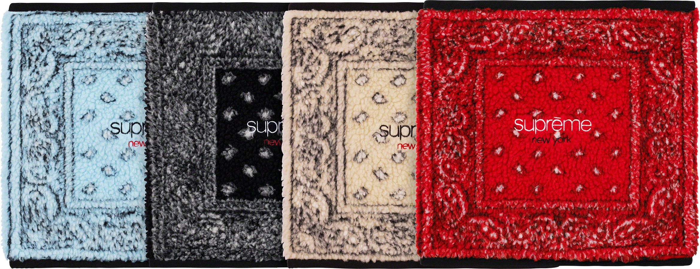 Details Supreme Bandana Fleece Neck Gaiter - Supreme Community