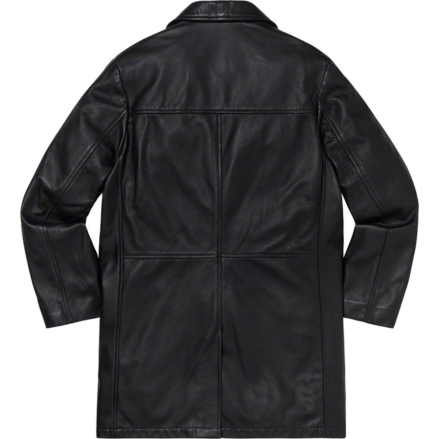 Details on Supreme Schott Leather Overcoat  from fall winter
                                                    2019 (Price is $798)