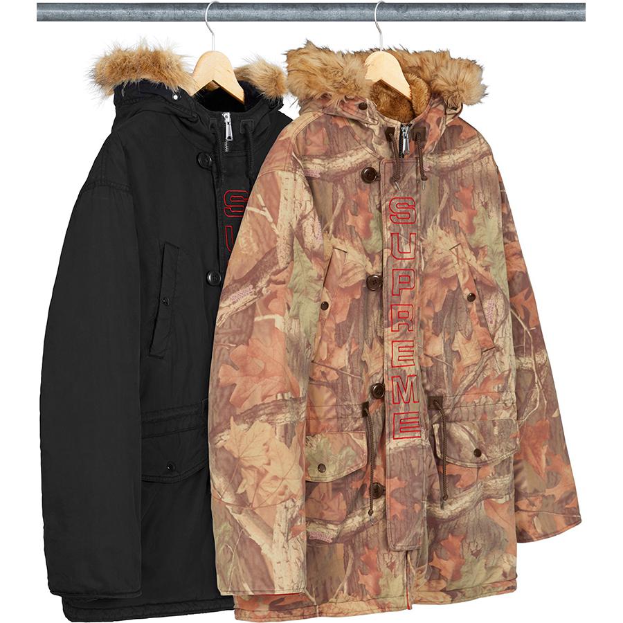 Supreme Spellout N-3B Parka for fall winter 19 season