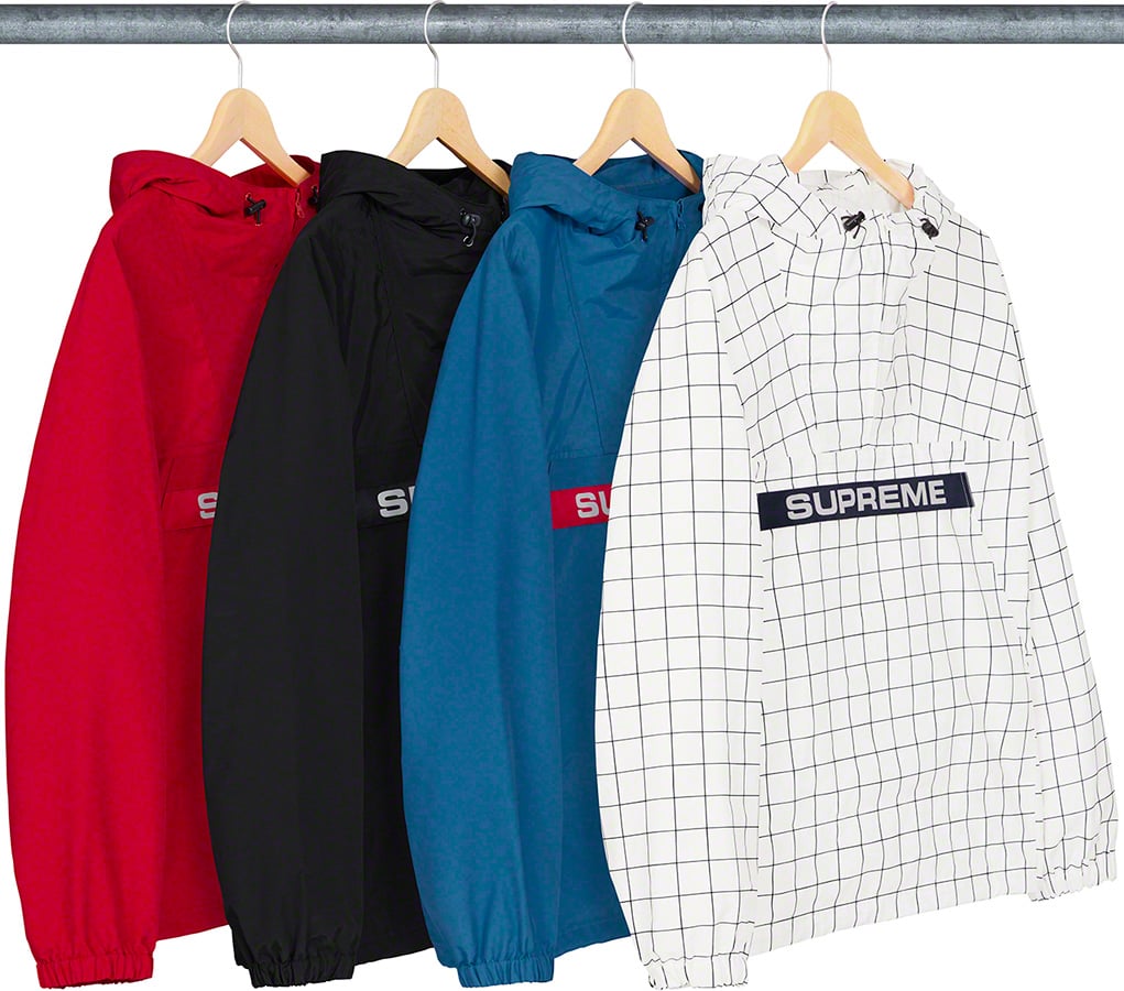 supreme heavy anorak windowpane Msize