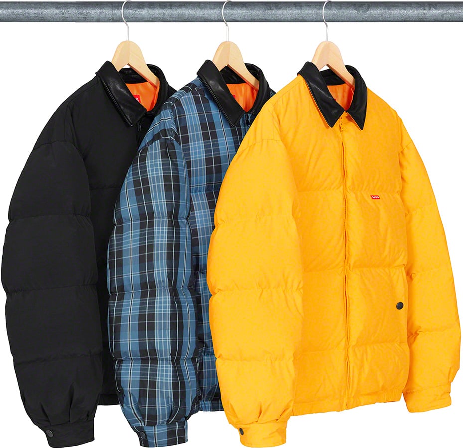 supreme yellow puffer jacket