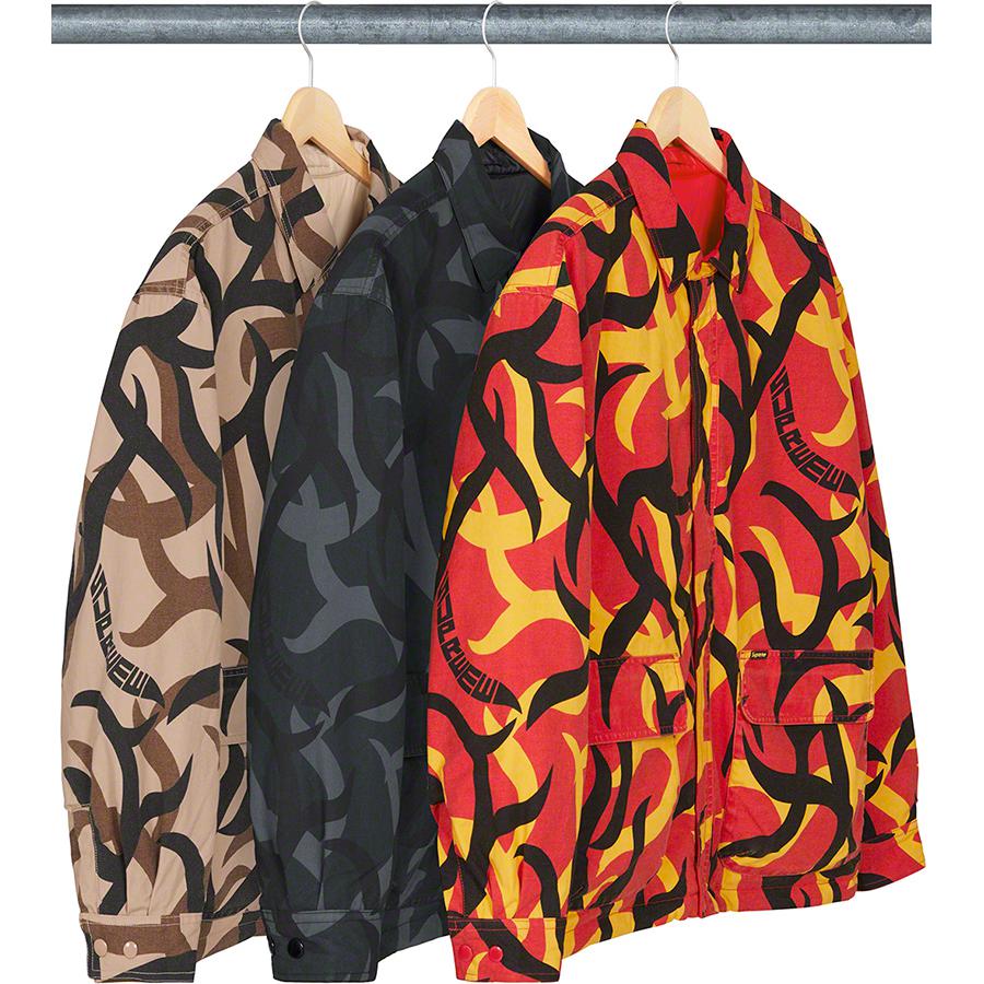 Details on Reversible Puffy Work Jacket from fall winter
                                            2019 (Price is $218)