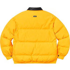 Leather Collar Puffy Jacket - fall winter 2019 - Supreme