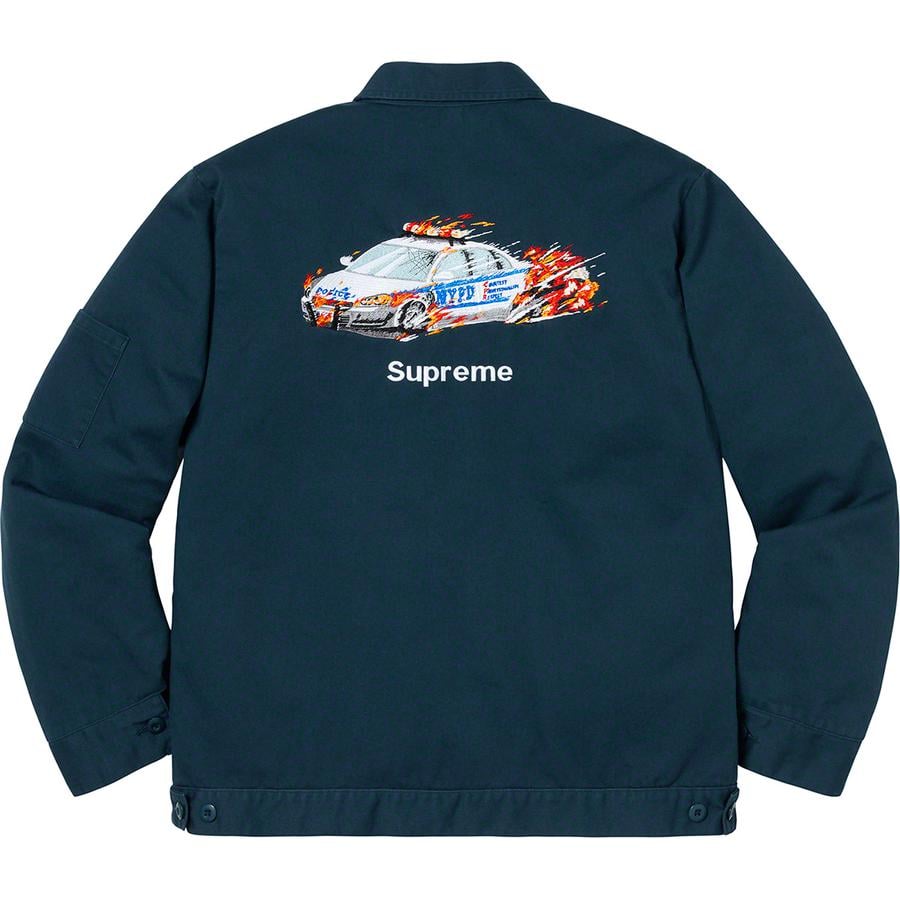 Supreme Cop Car Embroidered Work Jacket (FW19) - $188