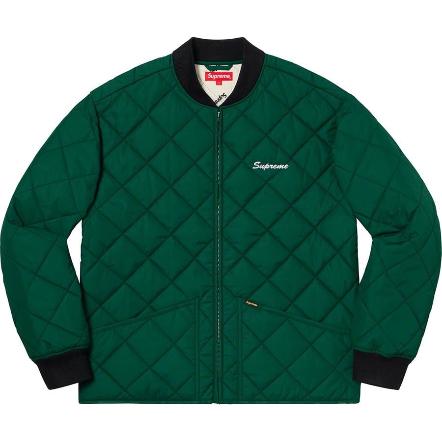 Details on Supreme dead prez Quilted Work Jacket  from fall winter
                                                    2019 (Price is $198)