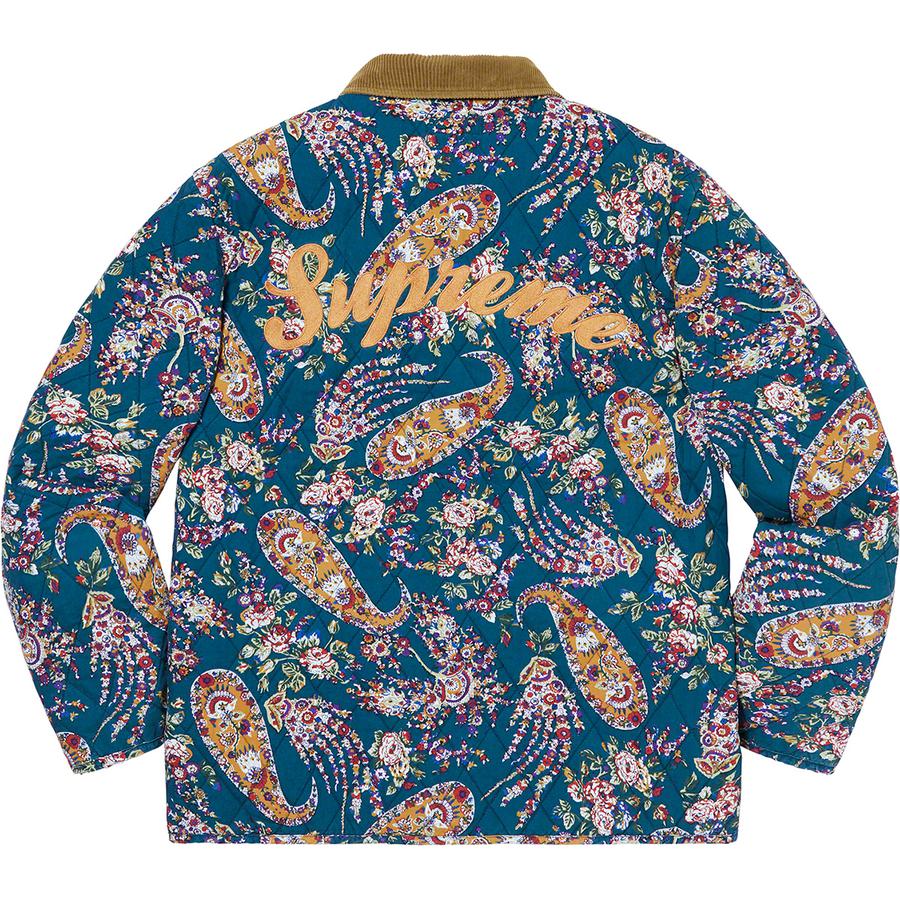 Details on Quilted Paisley Jacket  from fall winter 2019 (Price is $188)