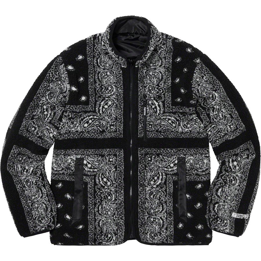 Details on Reversible Bandana Fleece Jacket  from fall winter 2019 (Price is $228)
