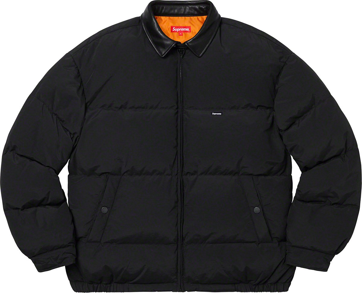 最終値下げsupreme Leather Collar Puffy Jacket