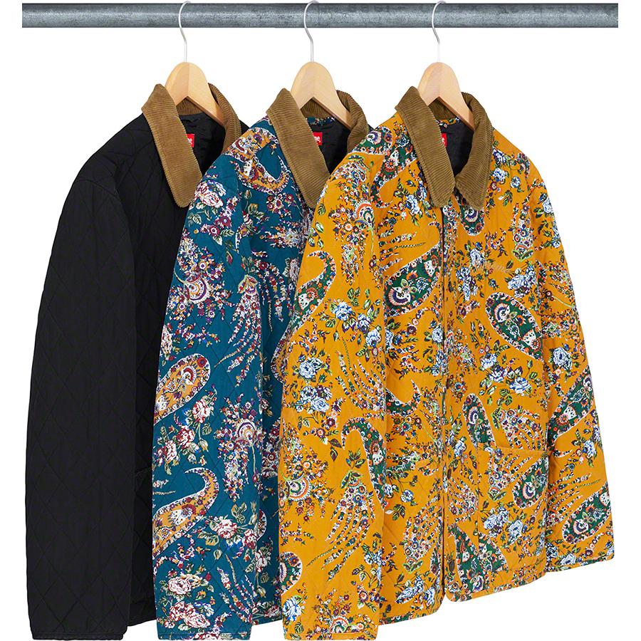 Supreme Quilted Paisley Jacket releasing on Week 4 for fall winter 19