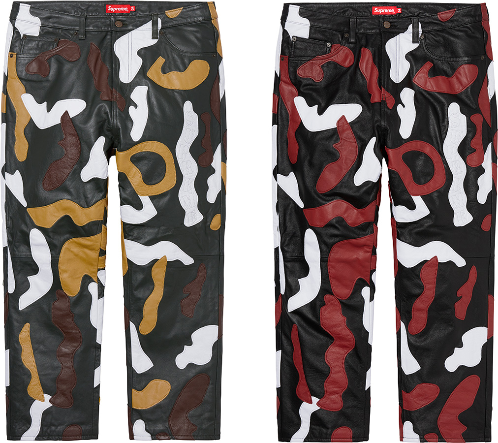 Camo Leather 5-Pocket Pant - Fall/Winter 2019 Preview – Supreme