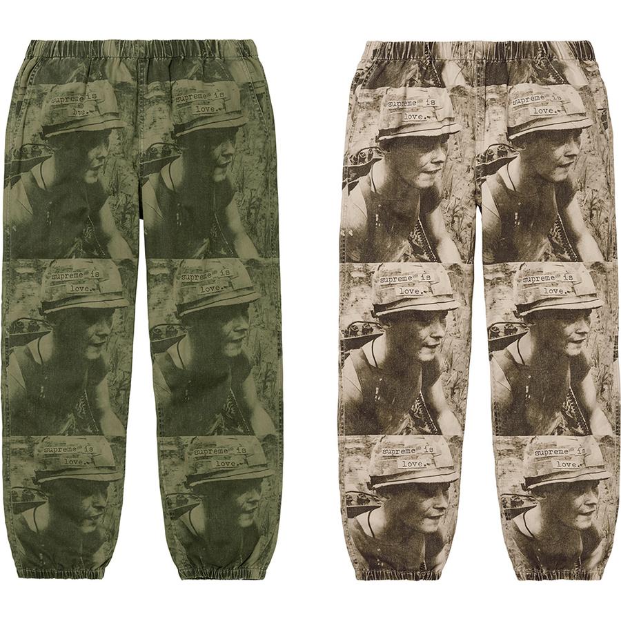 Details on Supreme Is Love Skate Pant from fall winter
                                            2019 (Price is $138)