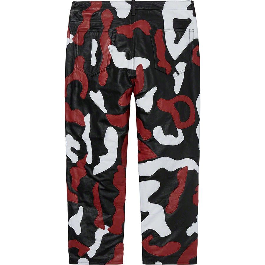 Supreme Camo Leather 5-Pocket Pant (FW19) - $598