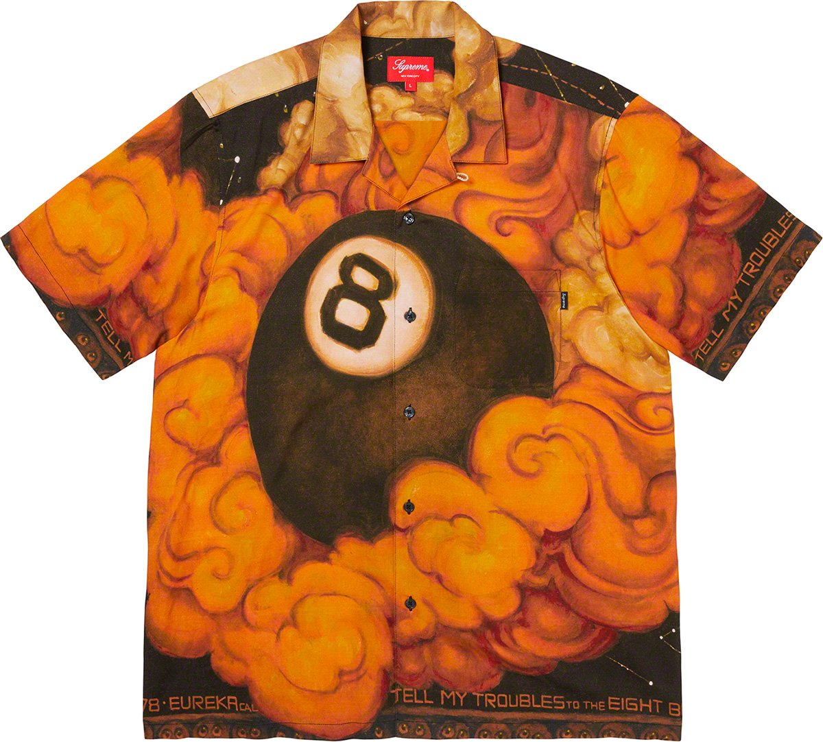 Martin Wong/Supreme 8-Ball Rayon S/S Shirt - Supreme Community