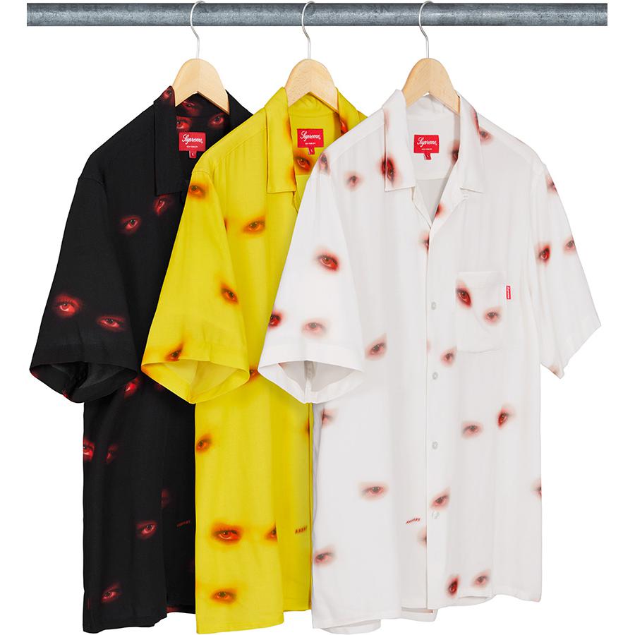 Supreme Eyes Rayon S S Shirt releasing on Week 0 for fall winter 19