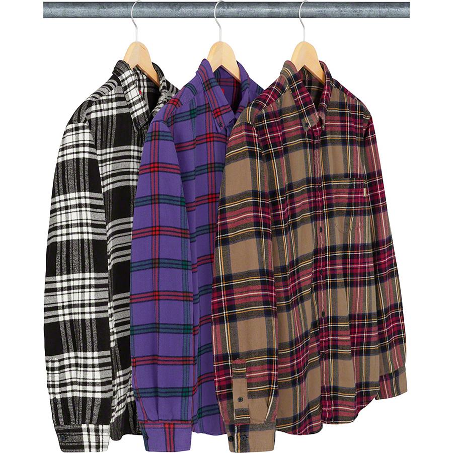 Supreme Tartan Flannel Shirt released during fall winter 19 season
