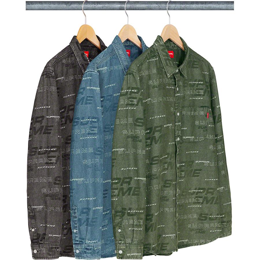 Supreme Dimensions Logo Denim Shirt releasing on Week 3 for fall winter 2019