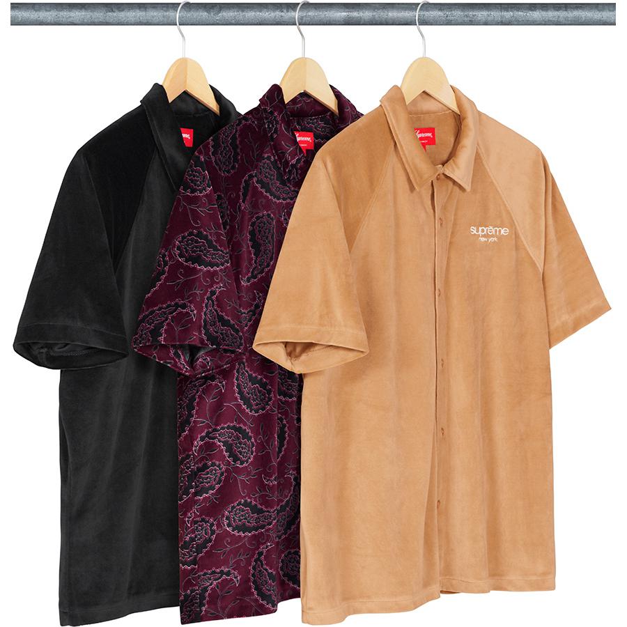 Supreme Velour S S Shirt released during fall winter 19 season