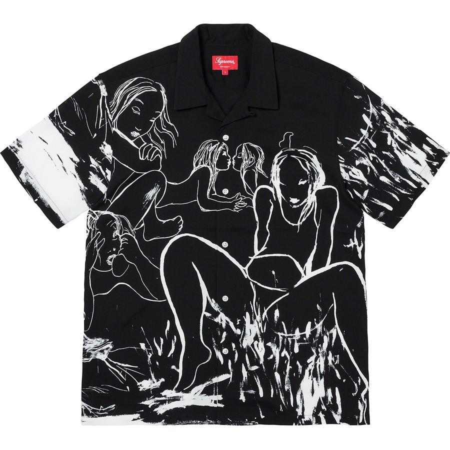 Details on Rita Ackermann Supreme Rayon S S Shirt  from fall winter
                                                    2019 (Price is $148)