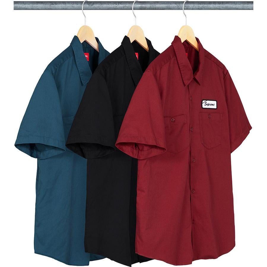 Supreme God's Favorite S S Work Shirt released during fall winter 19 season
