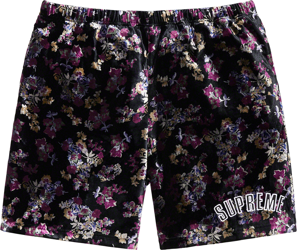 Floral Velour Short - fall winter 2019 - Supreme