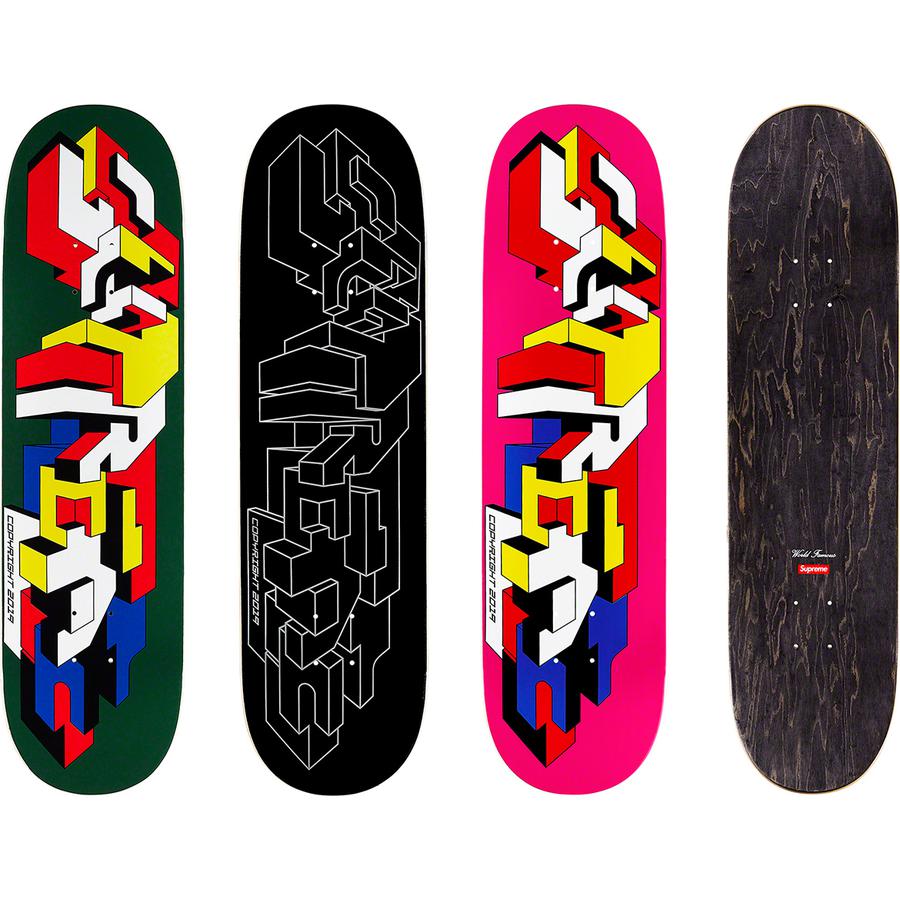 Supreme Delta Logo Skateboard released during fall winter 19 season