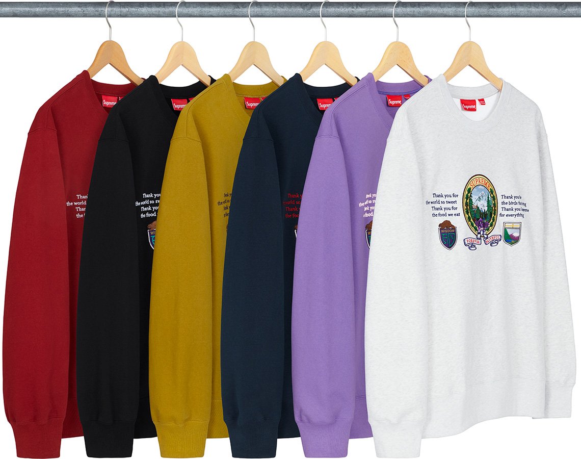 supreme mountain crewneck