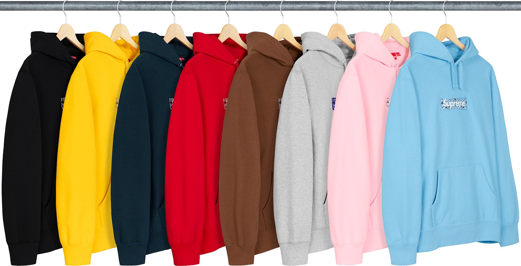 Bandana Box Logo Hooded Sweatshirt - fall winter 2019 - Supreme