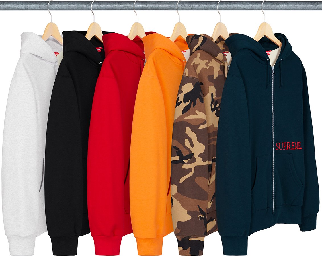 Thermal Zip Up Hooded Sweatshirt - fall winter 2019 - Supreme