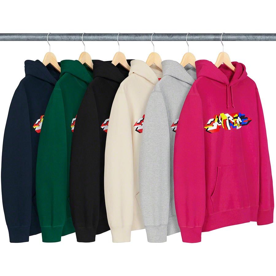 Supreme Delta Logo Hooded Sweatshirt released during fall winter 19 season