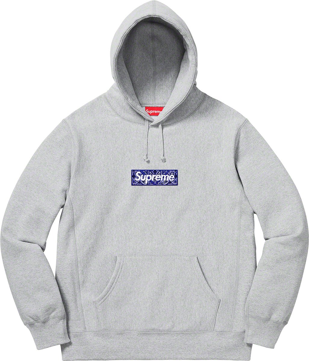 Supreme Bandana Box Logo Hooded Sweatshirt Yellow (FW19)