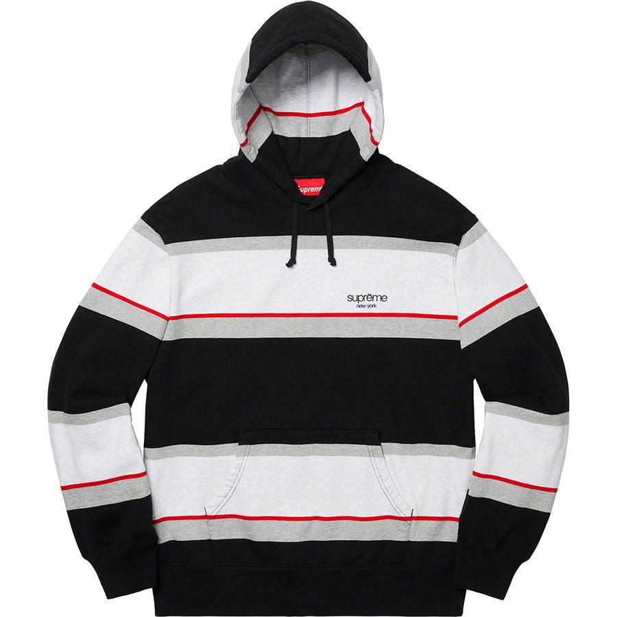 Supreme Stripe Hooded Sweatshirt (FW19) - $158