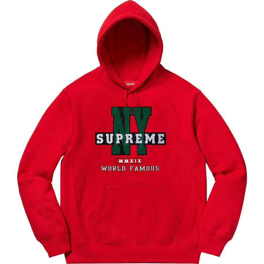 Details on NY Hooded Sweatshirt  from fall winter
                                                    2019 (Price is $168)