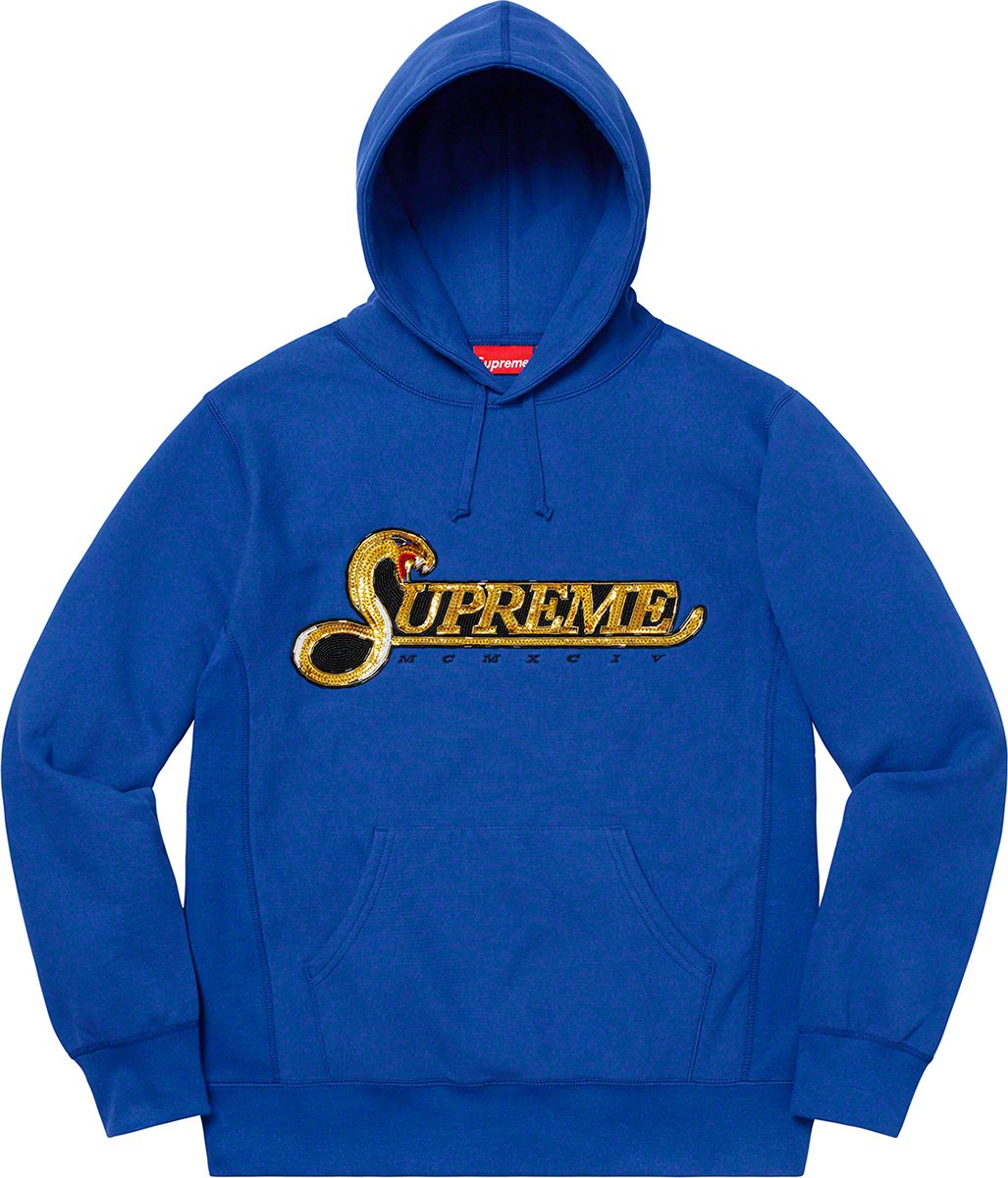 Sequin Viper Hooded Sweatshirt - fall winter 2019 - Supreme