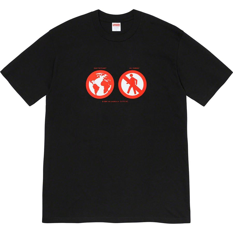 Supreme Save The Planet Tee for fall winter 19 season