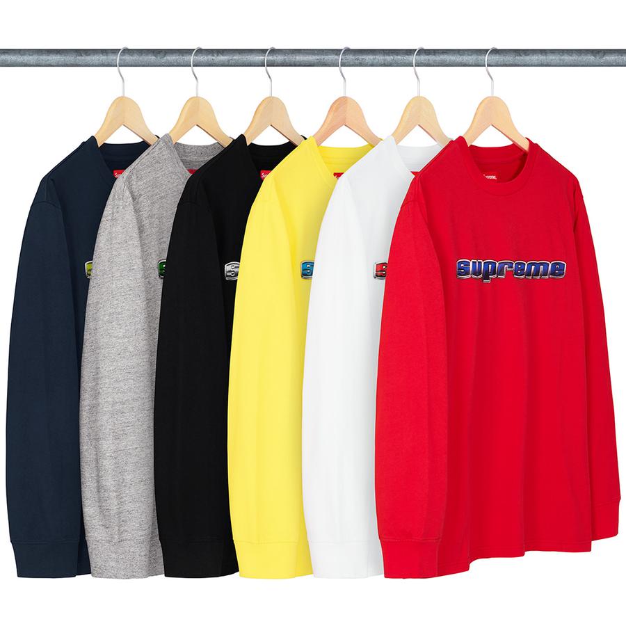 Supreme Chrome Logo L S Top for fall winter 19 season