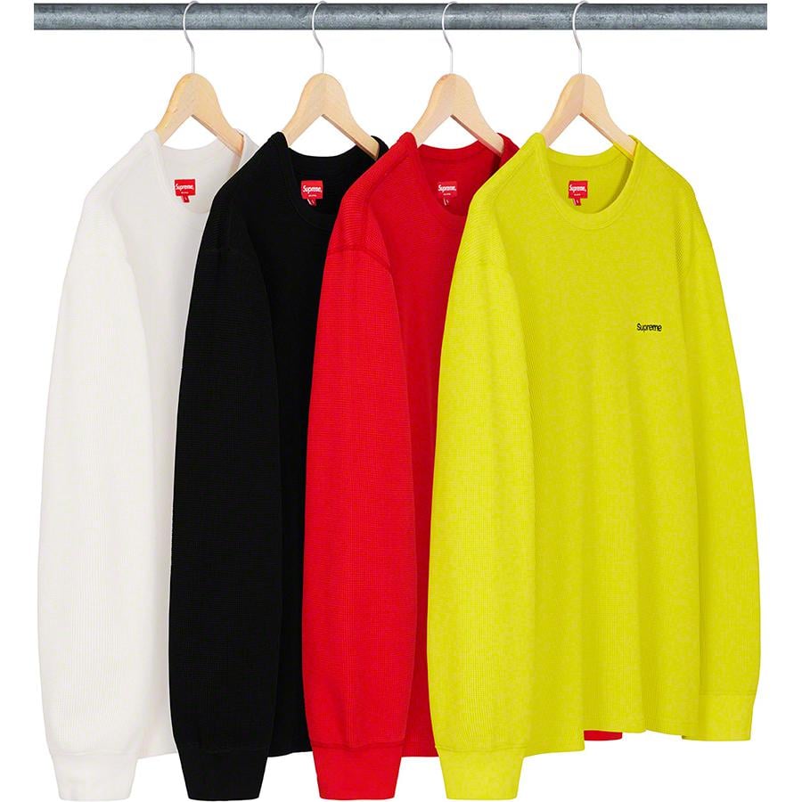 Supreme HQ Waffle Thermal released during fall winter 19 season