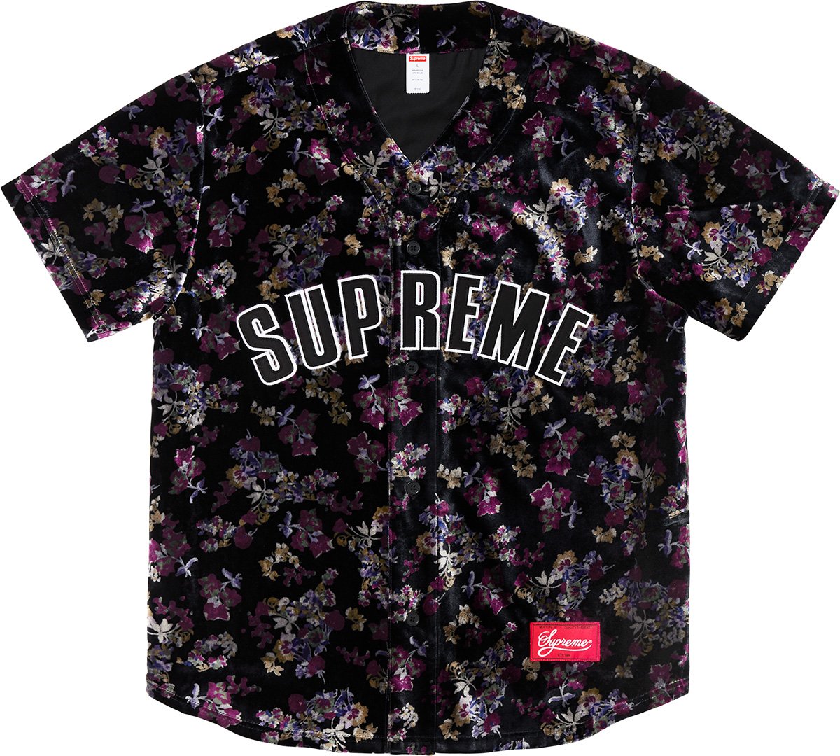 floral baseball shirt