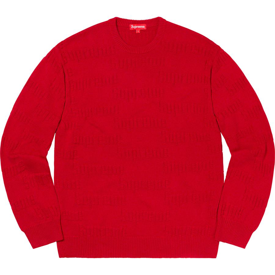 Details on Raised Logo Sweater  from fall winter
                                                    2019 (Price is $138)