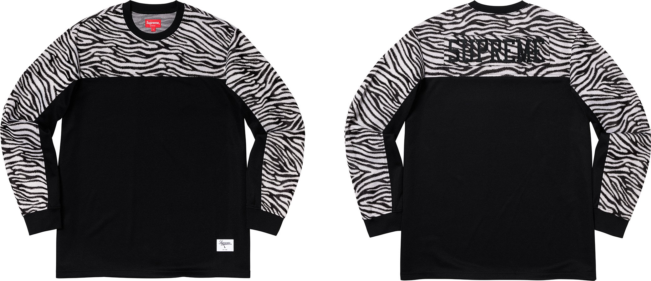 Supreme 19AW Zebra L/S Top