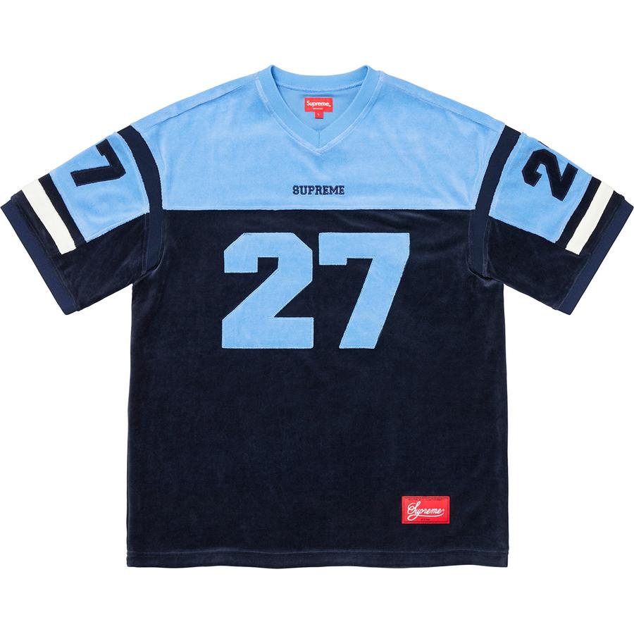 Details on Velour Football Jersey  from fall winter
                                                    2019 (Price is $118)