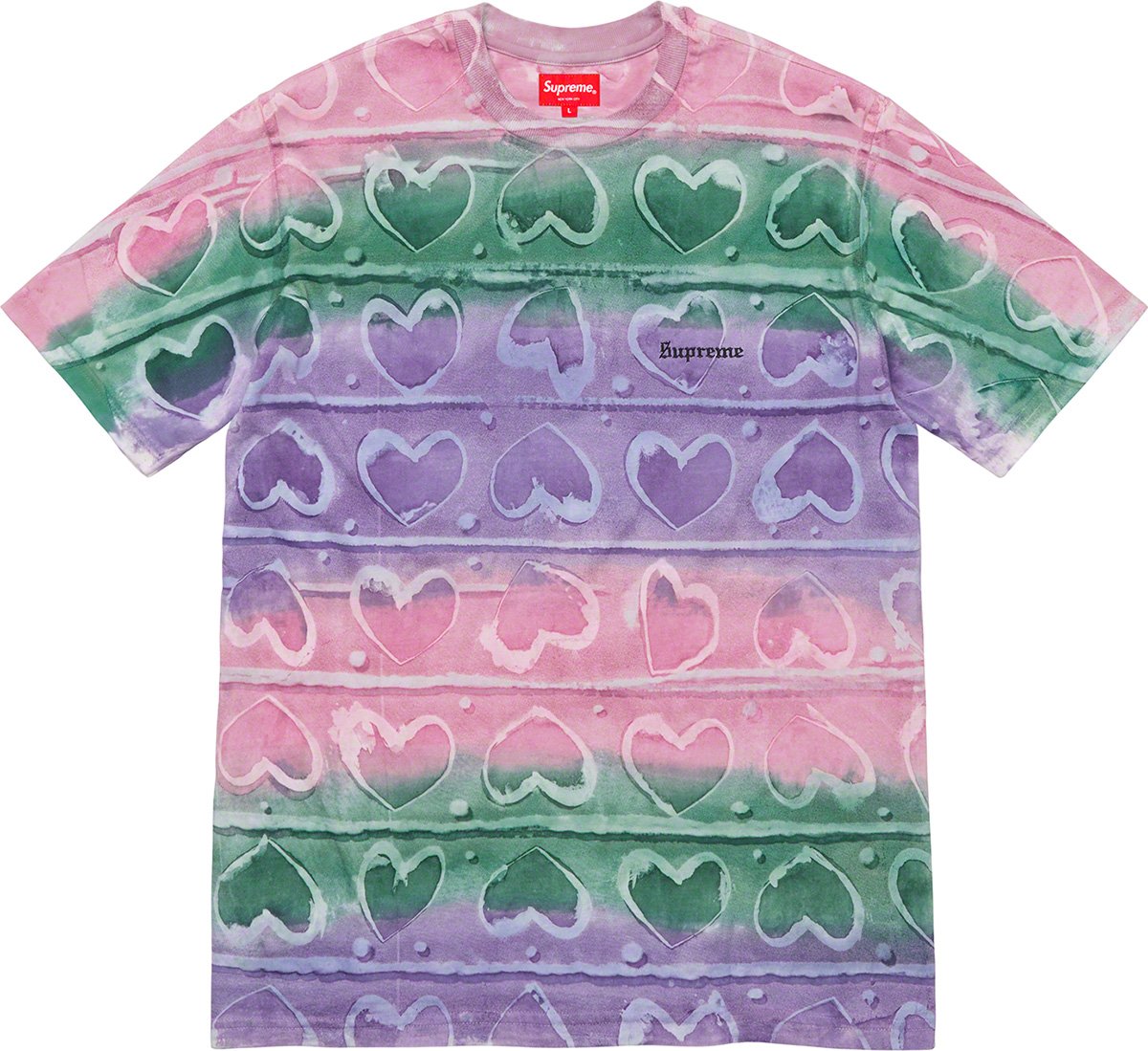 Hearts Dyed S S Top - fall winter 2019 - Supreme